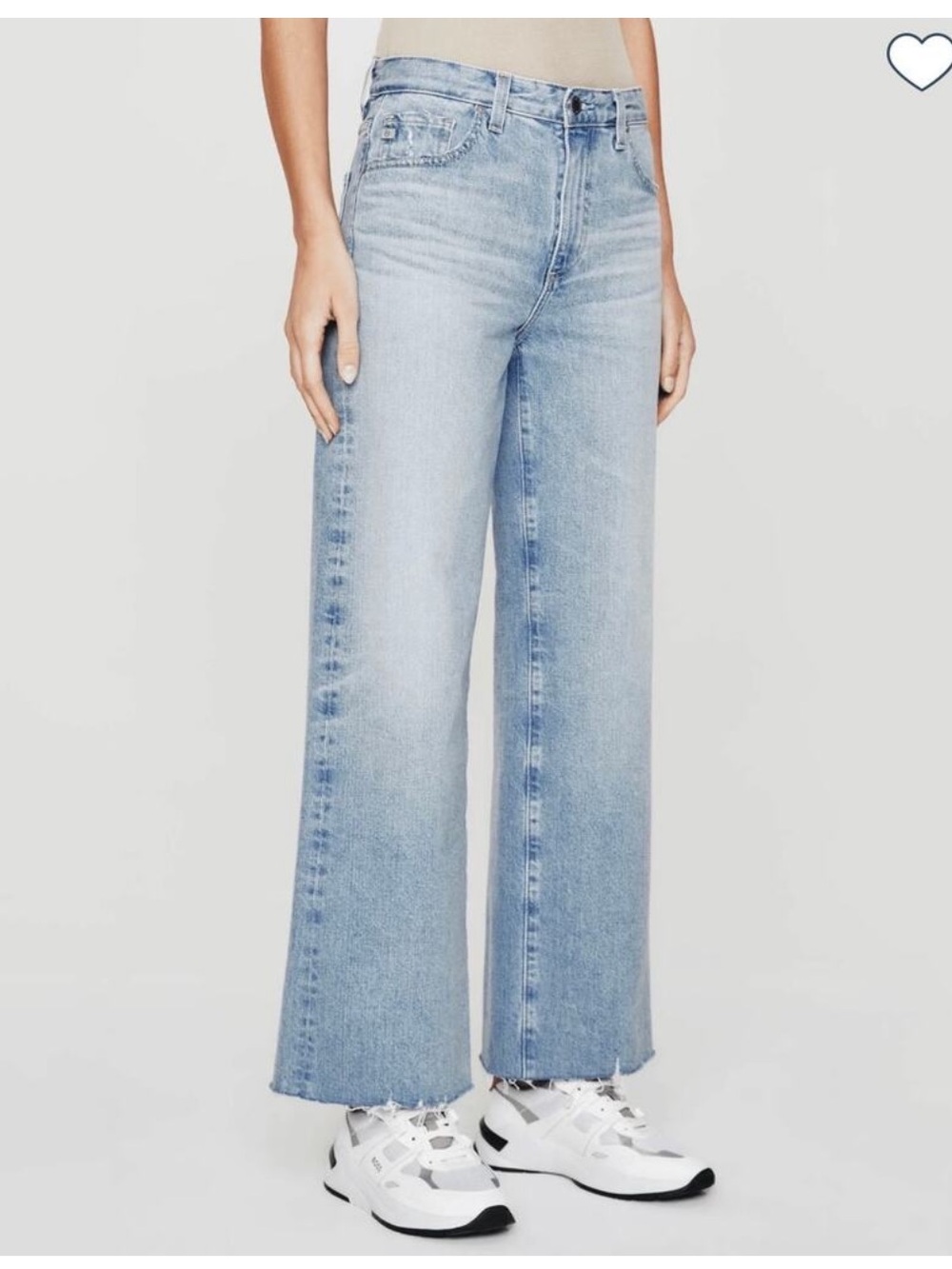AG Jeans Adriano Goldschmied Saige Wide Leg Crop Jeans